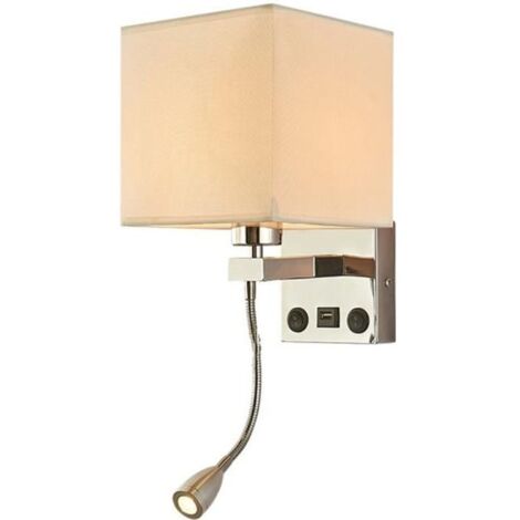 Applique Murale IntéRieure Moderne LED Chevet Chambre Applique Applique avec Interrupteur USB TêTe de Lit IntéRieure Accueil HôTel