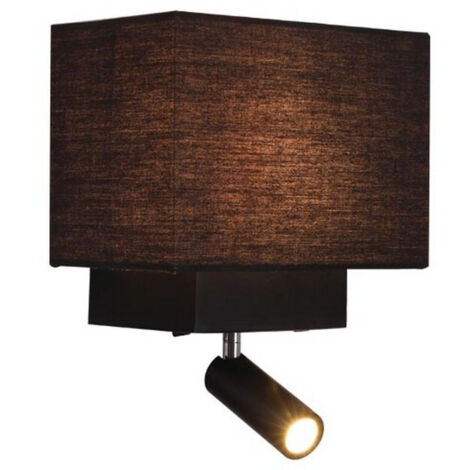 Applique Murale Intérieure Pour Ampoule LED E27 Noir Mat ZAMBELIS H59 - Blanc chaud - 3000K