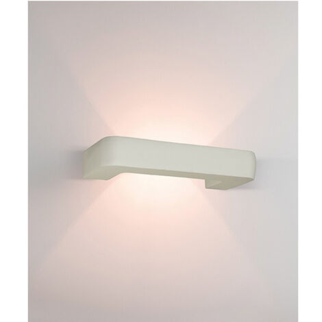 Applique Murale Intérieure Pour Ampoule LED G9 Rectangle Blanc ZAMBELIS