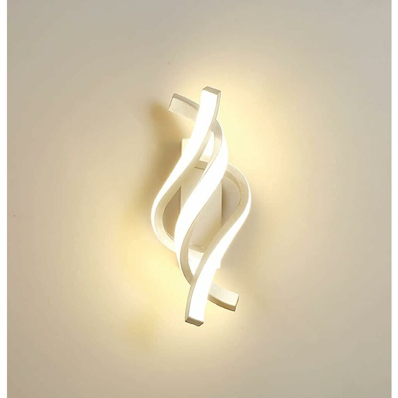 Image of Zolginah - Lampada da parete per interni a led, lampada da parete moderna 22W, lampada da parete con illuminazione in acrilico 1800LM bianco caldo
