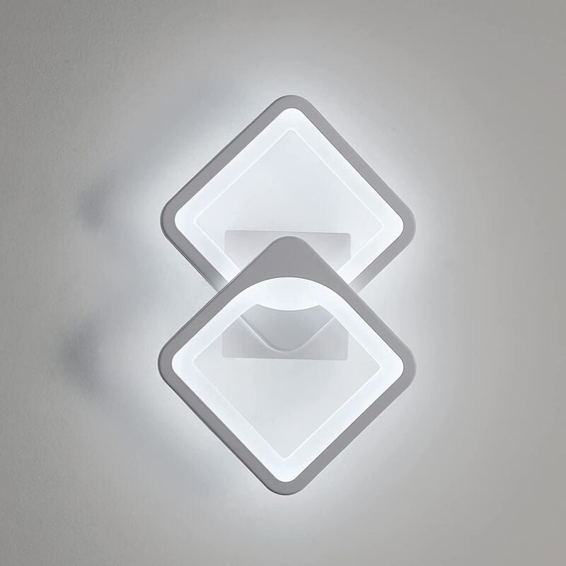 Goeco - Applique Murale Intérieure 24w Lampe Murale led, Forme Convertible, pour Escaliers Intérieurs Salon Chambre Lumière Blanc Froid 6000K