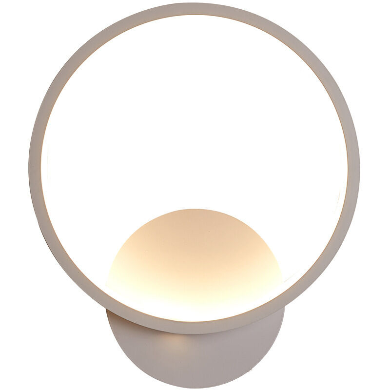 Applique Murale Intérieure LED Applique Murale Ronde Moderne Blanc Chaud