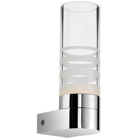 Applique murale Italux Pixy chrome verre LED 3,6W 19cm