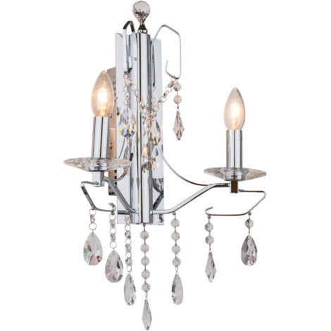 Applique murale Italux Royal classique chrome 2xE14