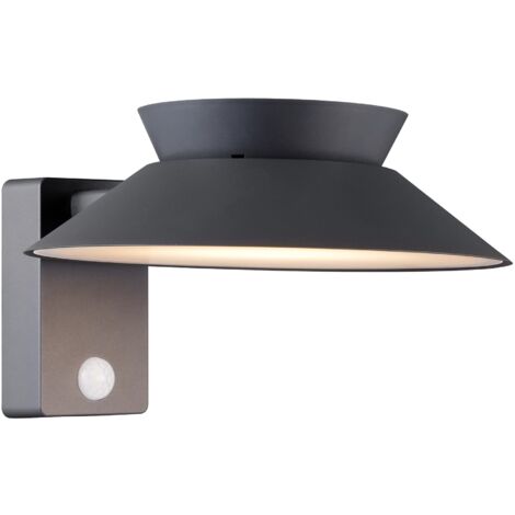 Applique murale JUSTINA Solar Métal Anthracite, H.14.5 - IP44 - SolarLed /Nordlux Extérieur