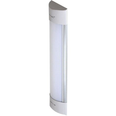 V-TAC Applique murale lampe de couloir lampe de cage d'escalier lampe de salon, blanc, LED 10W 1200Lm blanc chaud, LxlxH 30x7,4x2,4cm