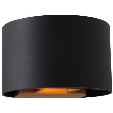 Applique murale lampe de couloir LED éclairage indirect dimmable noir or