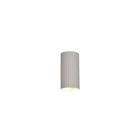 Applique murale lampe de salon grise GU10 Up Down 2 flammes H 18 cm