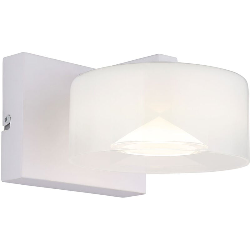 Globo Lighting - Applique murale lampe de salon lumière 1 lumière verre blanc led l 15 cm