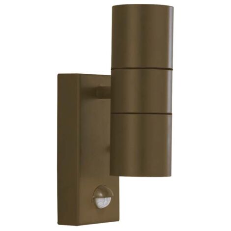 Applique murale lampe d'extérieur lampe de façade lampe de porte d'entrée marron rouille H 21,5 cm