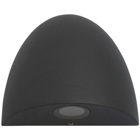 Applique murale lampe d'extérieur LED lampe de façade lampe de jardin noir H 10 cm
