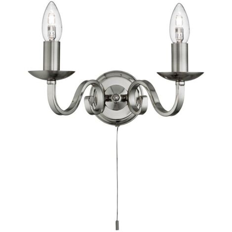 Applique murale lampe luminaire argent couloir cuisine bureau chambre salon éclairage