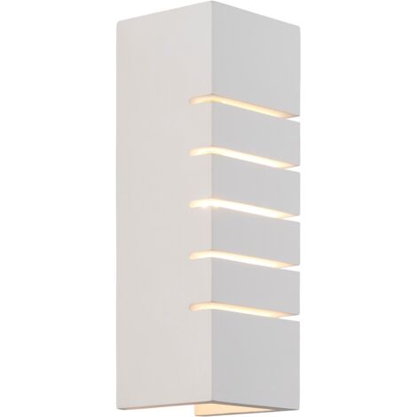 Applique murale LANCIO Square Plâtre Blanc, H.21.5 - IP20 - G9 /Nordlux Intérieur