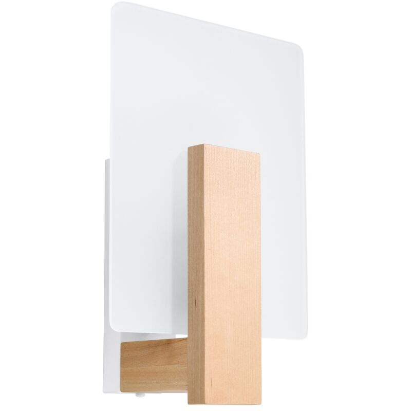 Greenice - Applique Lappo bois, verre 1xE14 Sollux