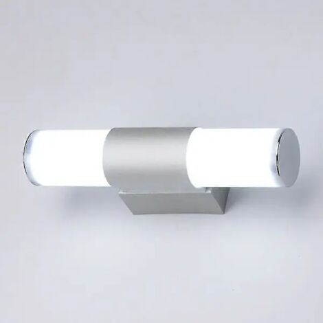 Applique murale LED 12 W pour salle de bain, 25 cm, étanche IP44, idéale pour l'éclairage de salle de bain.