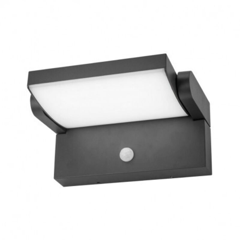 Applique orientable led casper - 12W + Détecteur Miidex Lighting blanc-chaud-3000k - anthracite Applique orientable led casper - 12W + Détecteur Miidex Lighting blanc-chaud-3000k - anthracite