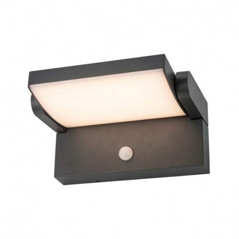 Applique orientable led casper - 12W + Détecteur Miidex Lighting blanc-neutre-4000k - anthracite