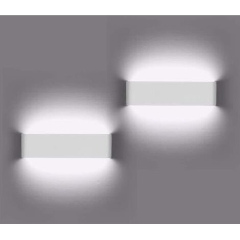 Applique Murale LED 12w Moderne Aluminium NETBOAT - Blanc Froid - Intérieur Éclairage Mural
