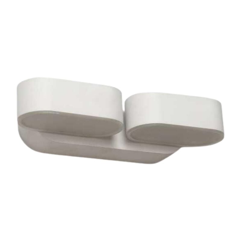 Applique murale led 2x6W IP54 Orientable - Blanc Neutre / Blanc Silumen