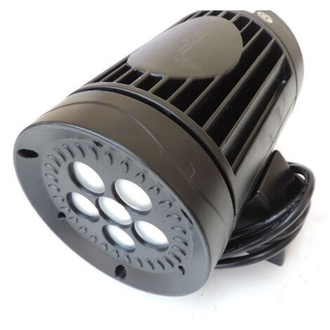 Applique murale LED 30W alu noir 3000K 1108lm Ø120mm 180x140x188mm alim 230V 45° IP66