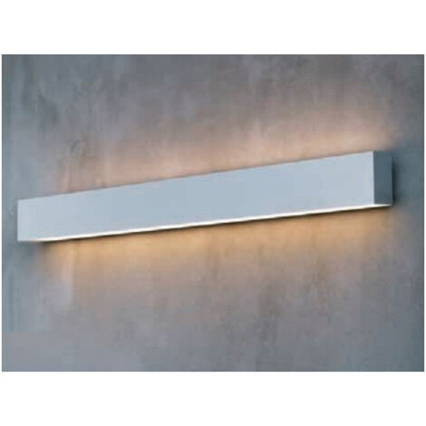 Applique murale LED 37W 3000K 3377lm éclairage direct-indirect argent longueur 1420mm 230V IP40 PURE2 Planlicht
