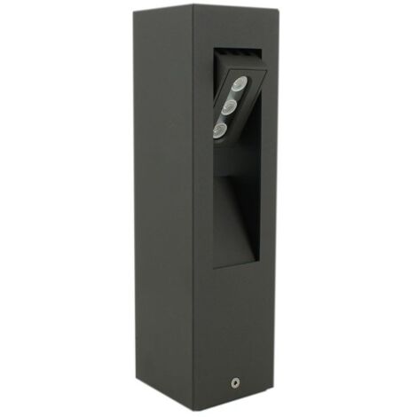 Applique murale LED 3W 280x76x76mm anthracite tête orientable lumiere chaud 3000K 300lm 230V exterieure IP44 FILO ARLUX