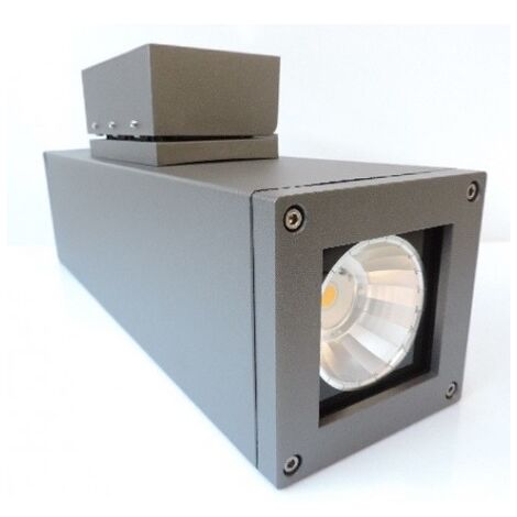 Applique Murale LED 58W Gris Anthracite 4000K Hauteur 480mm IP65 PRISMA 303904
