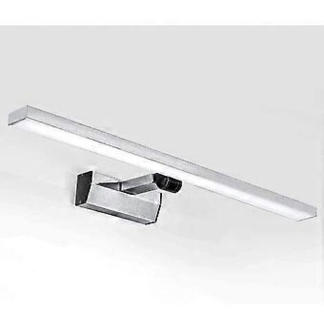 Applique murale LED 5W pour miroir de salle de bain, lampe de table étanche IP44, orientable à 180° avec interrupteur, en acier inoxydable, pour décoration de coiffeuse.