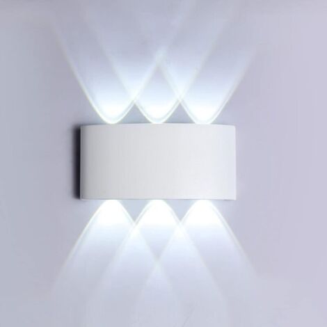 Applique Murale LED 6W Étanche IP65 - Blanc Froid 6000K - Décorative pour Chambre, Couloir, Salon, Escalier, Hôtel, Bar