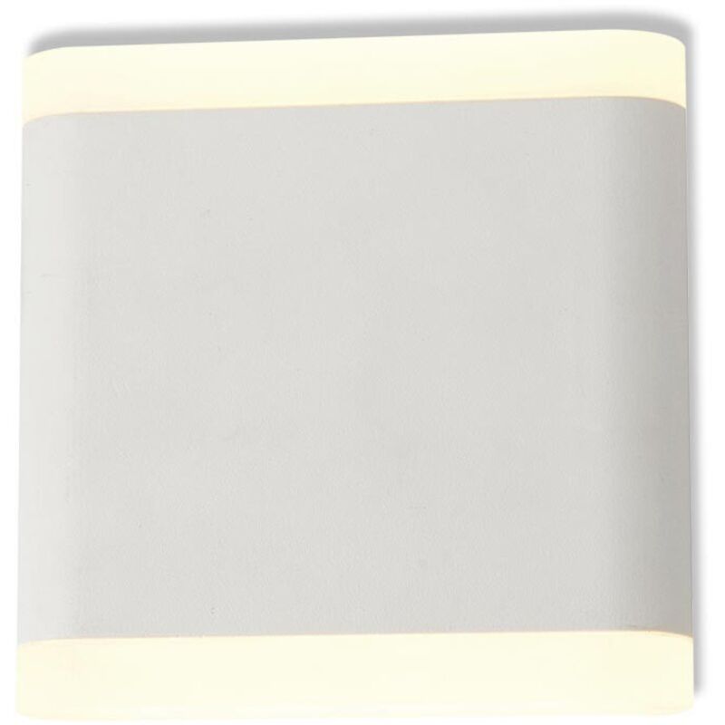 Applique Murale led 6W Carré Blanche IP54 - Blanc Chaud 3000K