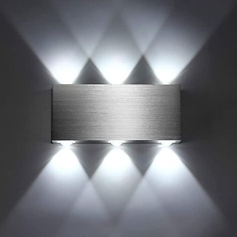 applique Murale Led 6w Intrieur Lampe Murale Moderne Carr Up Down En Aluminium Eclairage Dcoration Lumire Pour Chambre A Coucher Bureau Lit Couloi