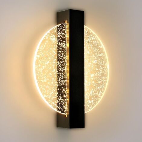 Applique Murale LED 6W, Lampe Murale Intérieure Moderne, Applique Murale LED Acrylique Ronde pour Salon, Chambre, Escalier, Couloir, Bianco Caldo