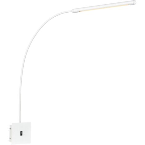 Applique murale LED 6W orientable blanche métal - Markslöjd - Antenna