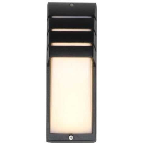 Applique murale LED 9W, lampe murale moderne et simple, lumière chaude permanente, veilleuse étanche pour jardin, balcon, terrasse, couloir, cour, mur extérieur