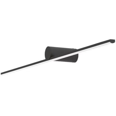 Applique murale LED à barre pour miroir 10W, 180-260V, 50cm, noir, lumière chaude, design minimaliste danois, pour couloir et mur d'accent