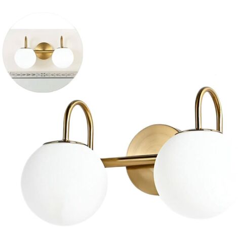 Applique murale LED à double tête, G9, lampe de miroir de salle de bain, lampe de lecture à brancher, convient au salon et à la chambre.