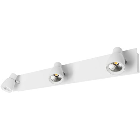 Applique murale LED avec 3 spots blanc