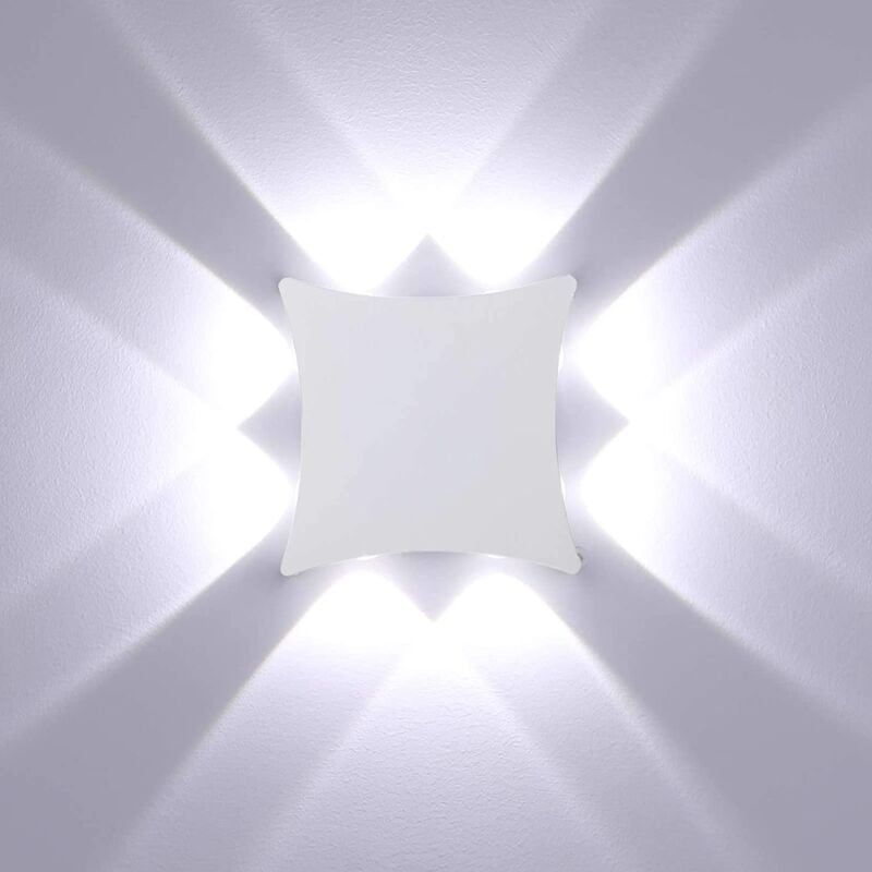 Applique Murale Led Blanc Froid Applique Murale Minimaliste D'Intérieur Lampe Murale Moderne Blanche Pour Couloir, Escaliers, Chambre à Coucher