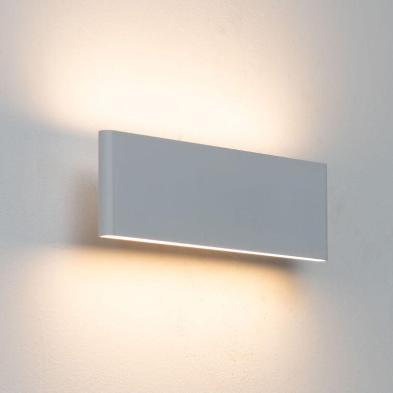 Applique murale led blanche en aluminium brossé - Cruise