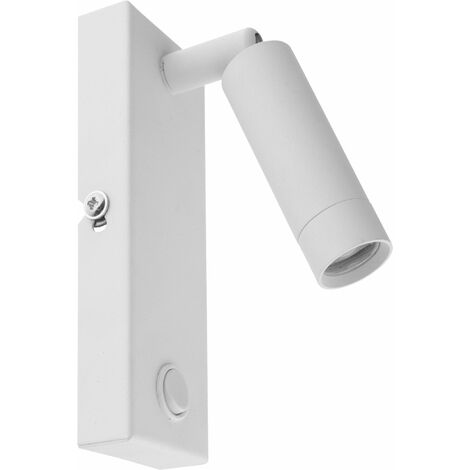 Applique murale LED blanche pratique Lampe de lecture lit