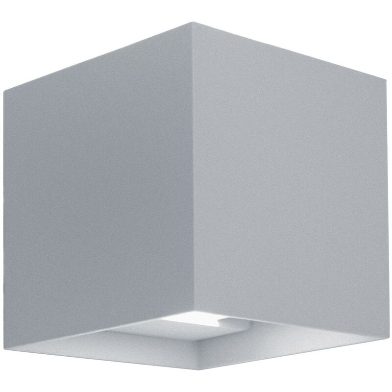 Applique murale led carrée avec faisceau réglable mod. Marbella couleur gris marine