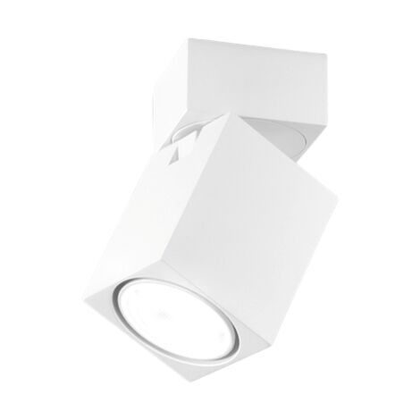 Applique murale LED carrée blanche orientable CONNECT 1xGu10 Perenz