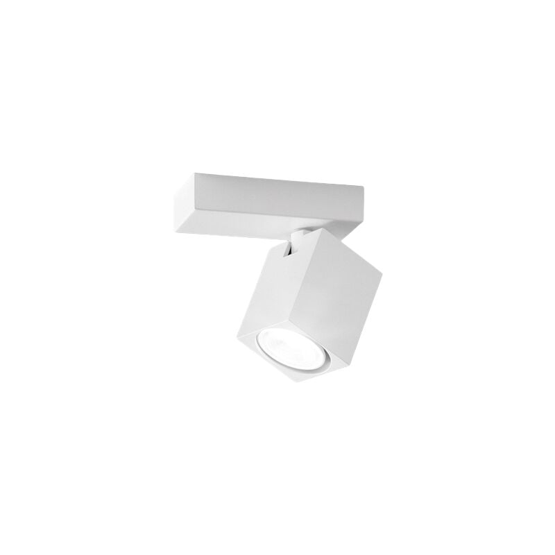 Applique murale led carrée blanche orientable oddy 1xGu10 Perenz