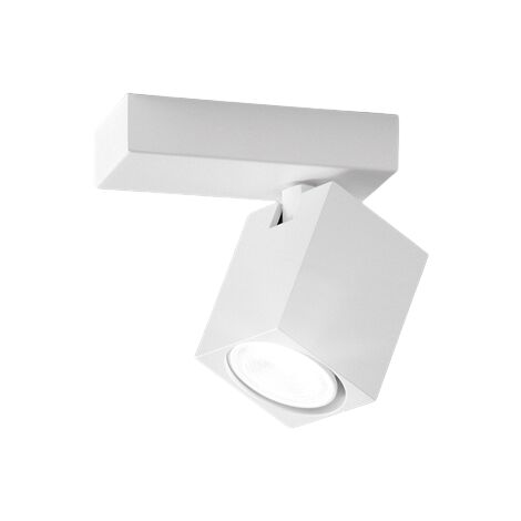 Applique murale led carrée blanche orientable ODDY 1xGu10 Perenz