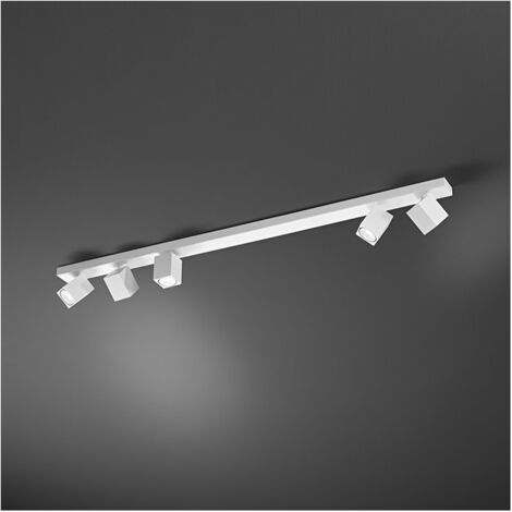Applique murale led carrée blanche orientable ODDY 5xGu10 Perenz