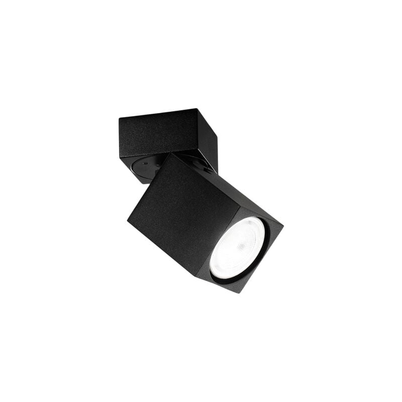 Applique murale led carrée noire orientable CONNECT 1xGu10 Perenz