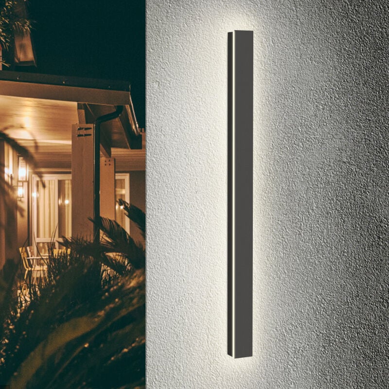 Swanew - Applique murale led Chambre Intérieur Moderne Extérieur Lampe de couloir Salle à manger 100cm 21W Blanc chaud