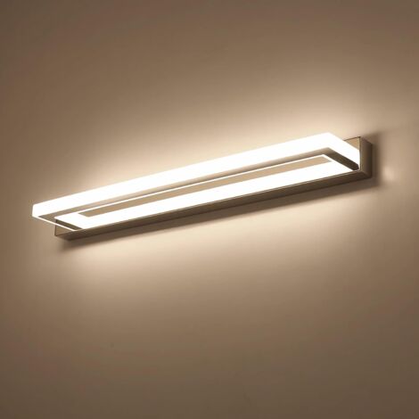 Applique murale LED chromée pour miroir de salle de bain, 42 cm de long, 9 W, 4 000 K, 220 V