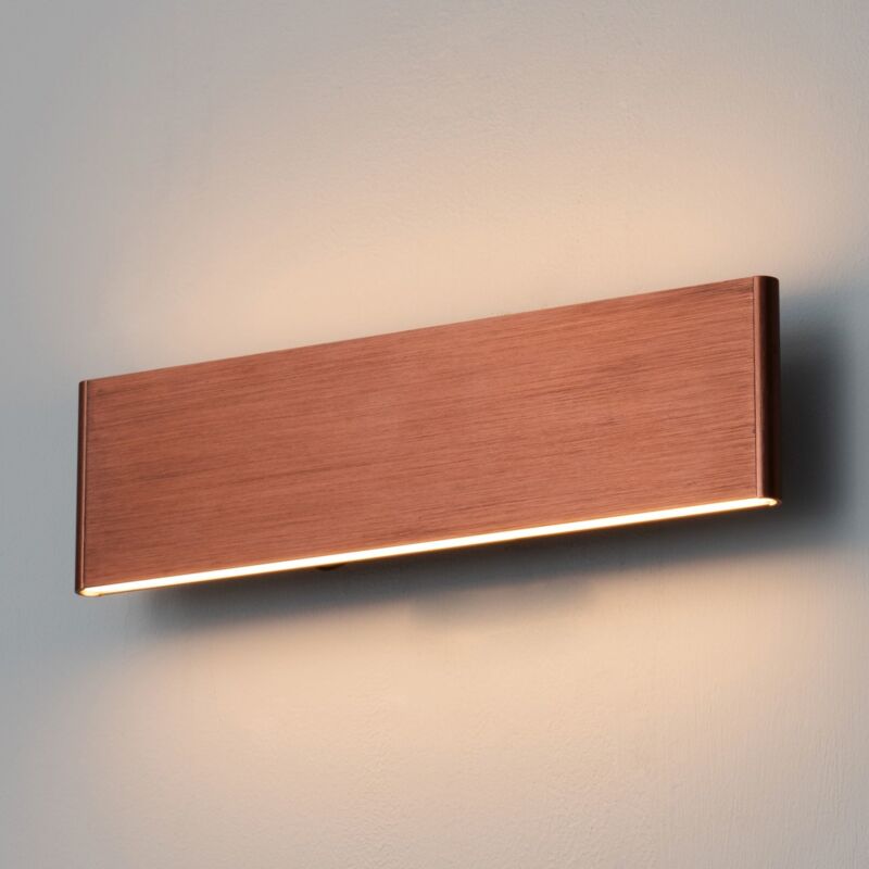 Kosilum - Applique murale LED cuivre en aluminium brossé - Cruise - Cuivre