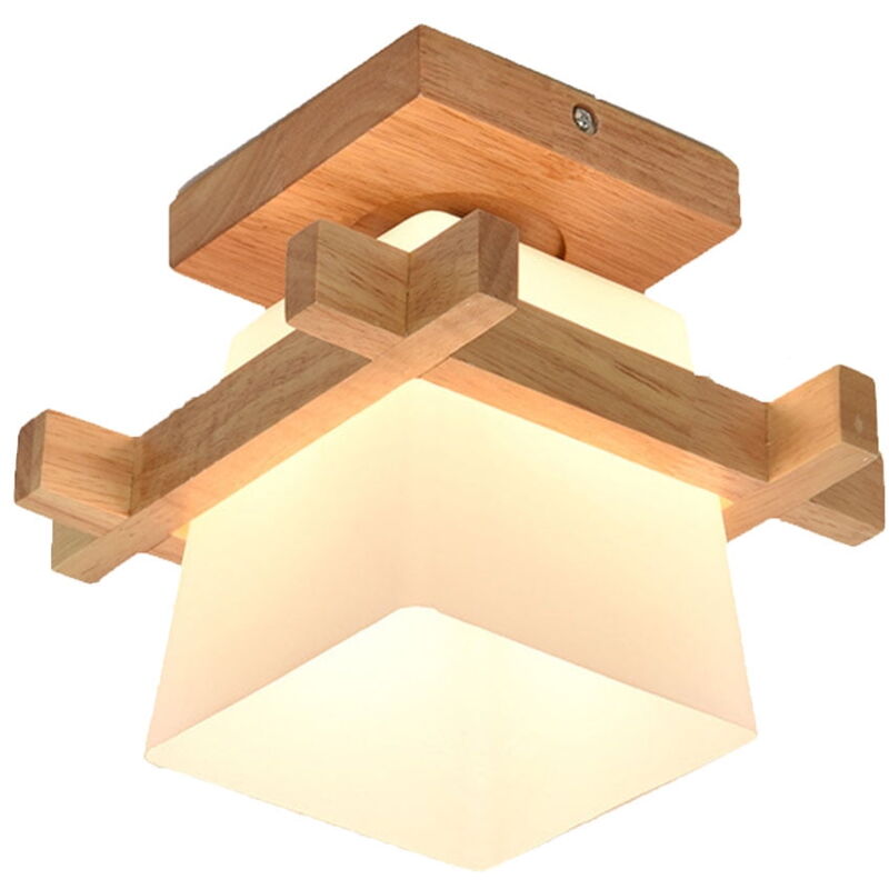 Applique murale led de style japonais en bois, lampe de plafond, lampe murale moderne, décoration d'intérieur pour chambre à coucher, salon (lampe